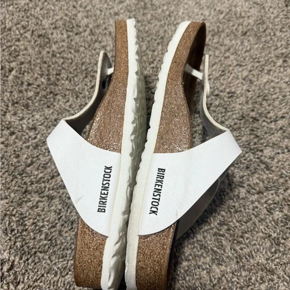 Birkenstock White Thong Sandals with Buckle - Picture 4 of 6